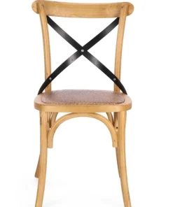 Bizzotto Sedie>SEDIA CROSS METAL NATURALE