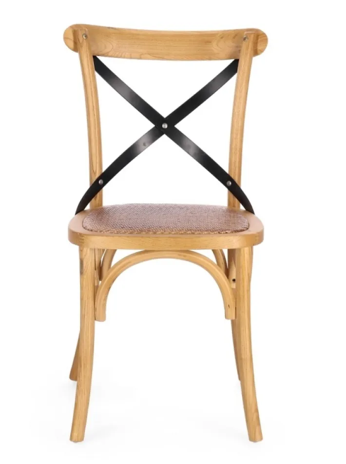 Bizzotto Sedie>SEDIA CROSS METAL NATURALE