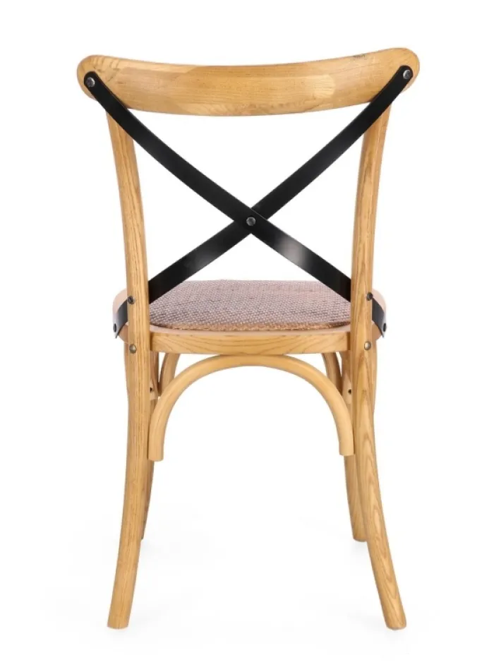 Bizzotto Sedie>SEDIA CROSS METAL NATURALE