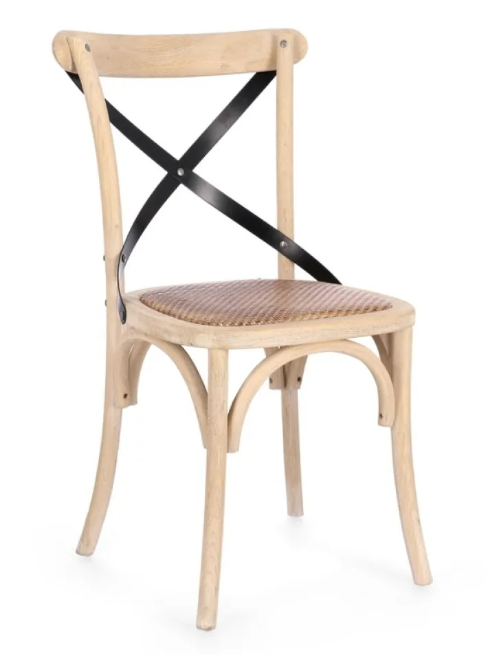 Bizzotto Sedie>SEDIA CROSS METAL W.WASH