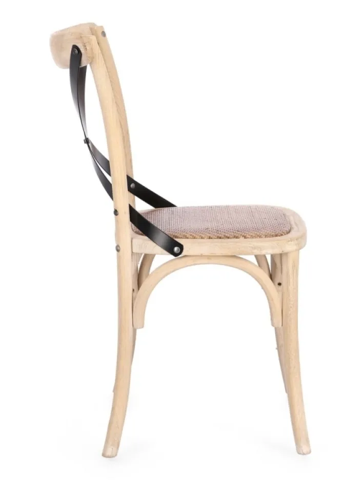 Bizzotto Sedie>SEDIA CROSS METAL W.WASH