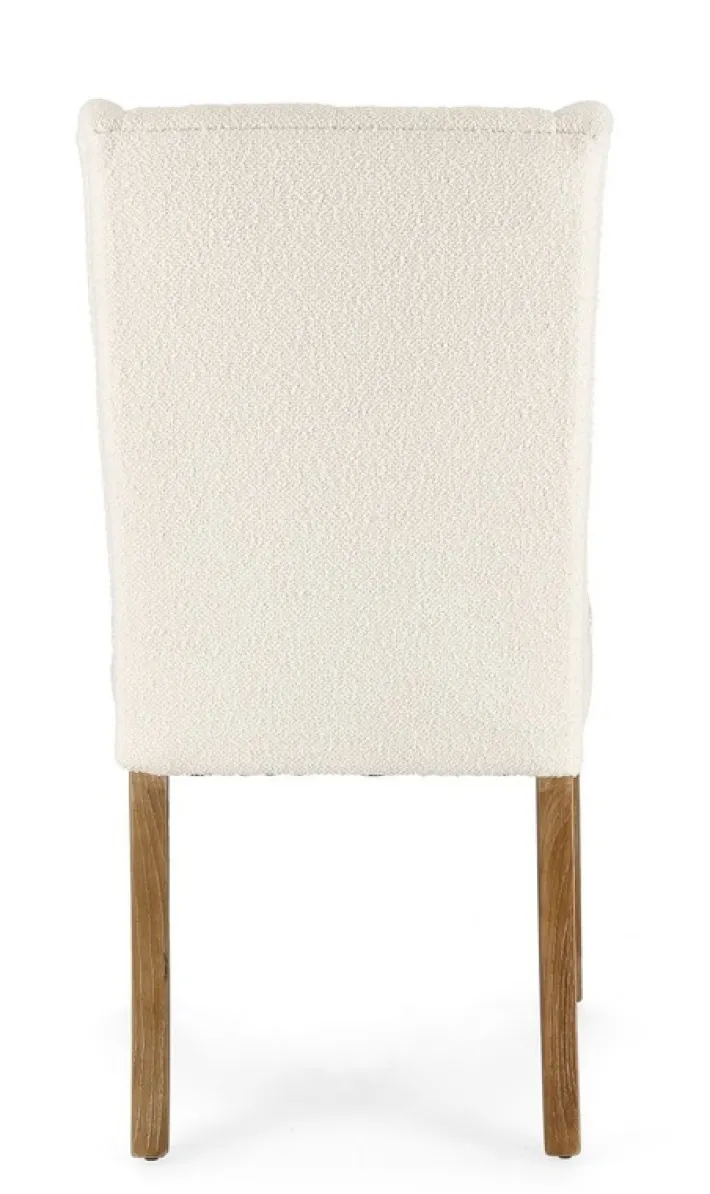 Bizzotto Sedie>SEDIA EFFETTO BOUCLE' NATURALE - COLUMBIA