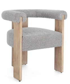 Bizzotto Sedie>SEDIA EFFETTO BOUCLE' NATURALE GRIGIO - AGAPE