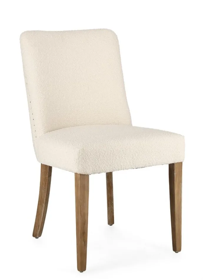 Bizzotto Sedie>SEDIA EFFETTO BOUCLE' NATURALE - BEATRIZ