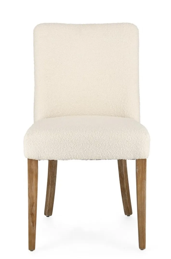 Bizzotto Sedie>SEDIA EFFETTO BOUCLE' NATURALE - BEATRIZ