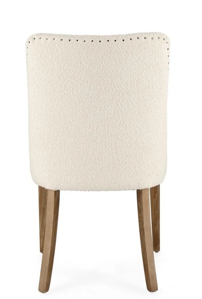 Bizzotto Sedie>SEDIA EFFETTO BOUCLE' NATURALE - BEATRIZ