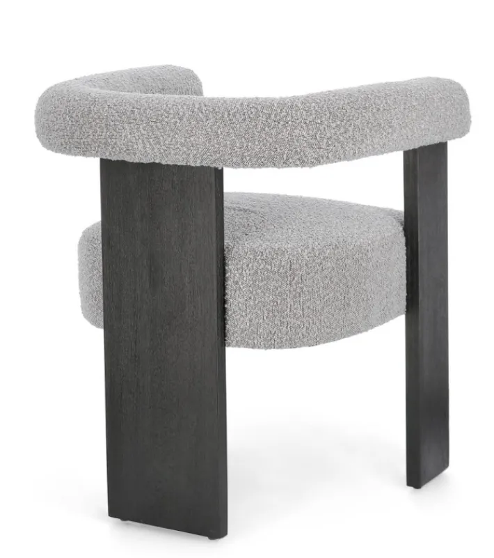 Bizzotto Sedie>SEDIA EFFETTO BOUCLE' NERO GRIGIO - AGAPE