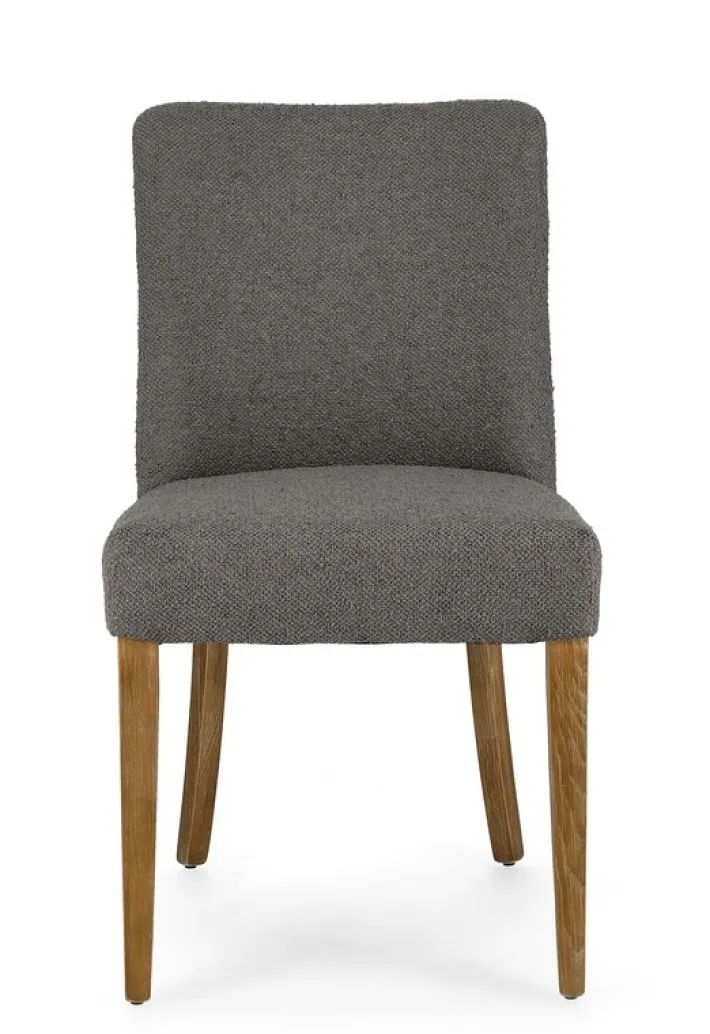 Bizzotto Sedie>SEDIA EFFETTO BOUCLE' GRIGIO - BEATRIZ