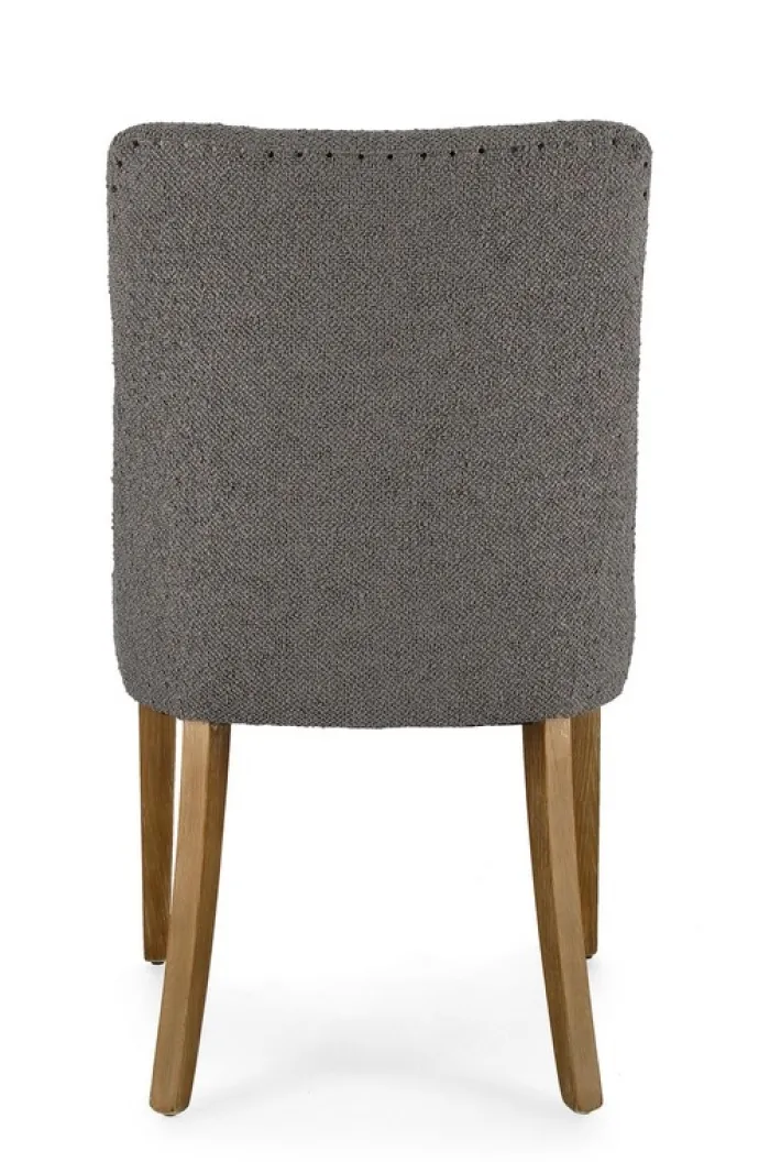 Bizzotto Sedie>SEDIA EFFETTO BOUCLE' GRIGIO - BEATRIZ