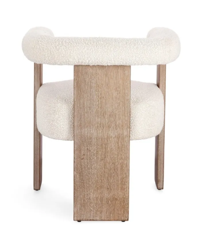 Bizzotto Sedie>SEDIA EFFETTO BOUCLE' NATURALE - AGAPE