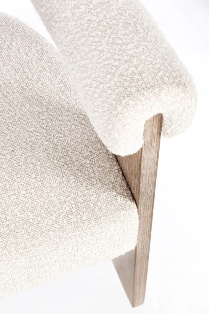 Bizzotto Sedie>SEDIA EFFETTO BOUCLE' NATURALE - AGAPE