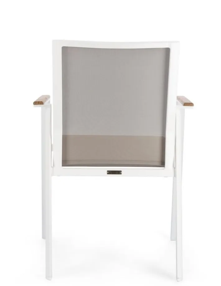 Bizzotto Sedie>SEDIA IN ALLUMINIO BIANCO GK50 - CAMERON