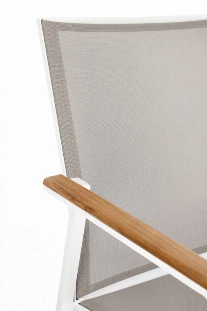 Bizzotto Sedie>SEDIA IN ALLUMINIO BIANCO GK50 - CAMERON