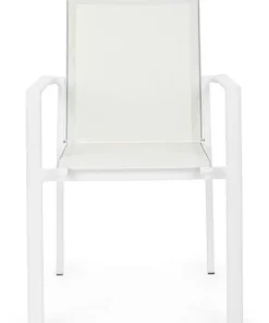 Bizzotto Sedie>SEDIA IN ALLUMINIO IMPILABILE BIANCO CX21 - KONNOR