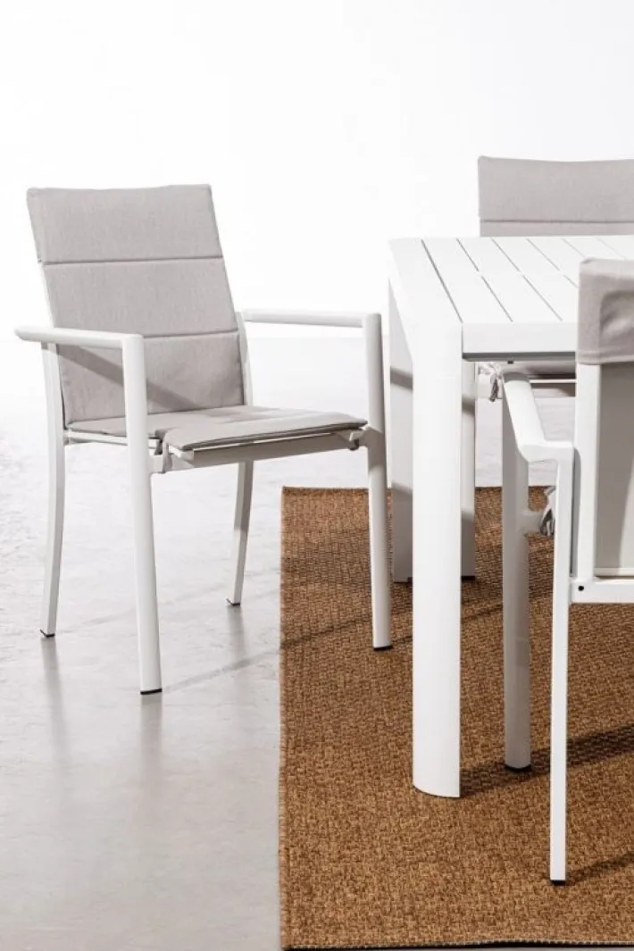 Bizzotto Sedie>SEDIA IN ALLUMINIO IMPILABILE BIANCO CX21 - KONNOR