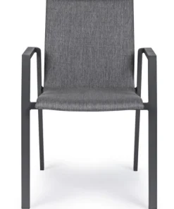 Bizzotto Sedie>SEDIA IN ALLUMINIO IMPILABILE ANTRACITE JX55 - ODEON