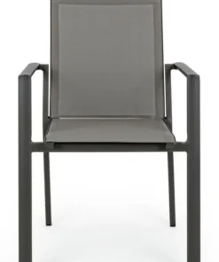 Bizzotto Sedie>SEDIA IN ALLUMINIO IMPILABILE ANTRACITE CX23 - KONNOR