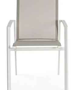 Bizzotto Sedie>SEDIA IN ALLUMINIO IMPILABILE BIANCO GK50 - CRUISE