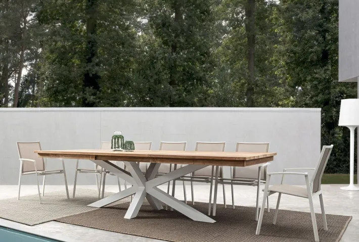 Bizzotto Sedie>SEDIA IN ALLUMINIO IMPILABILE BIANCO GK50 - CRUISE