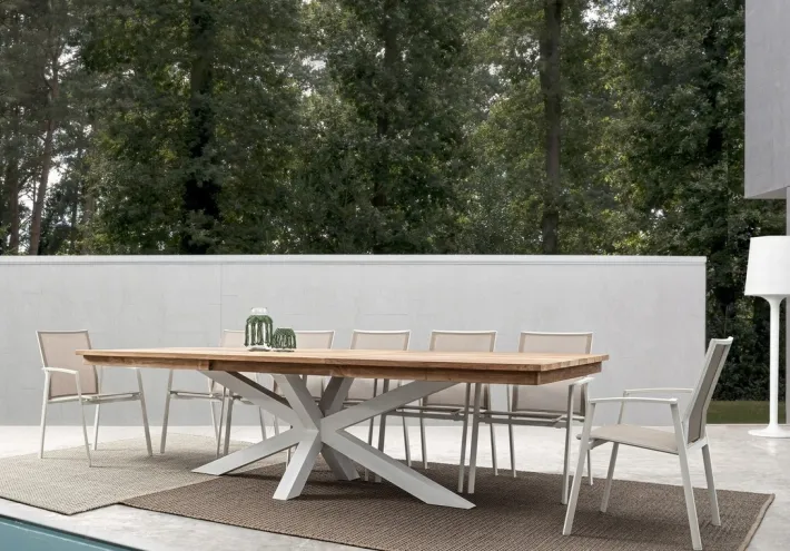 Bizzotto Sedie>SEDIA IN ALLUMINIO IMPILABILE BIANCO GK50 - CRUISE