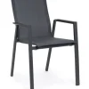 Bizzotto Sedie>SEDIA IN ALLUMINIO IMPILABILE ANTRACITE JX55 - KRION