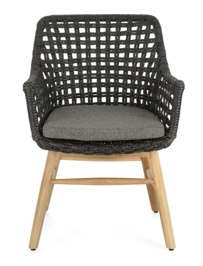 Bizzotto Sedie>SEDIA IN ALLUMINIO NERA - WILSON