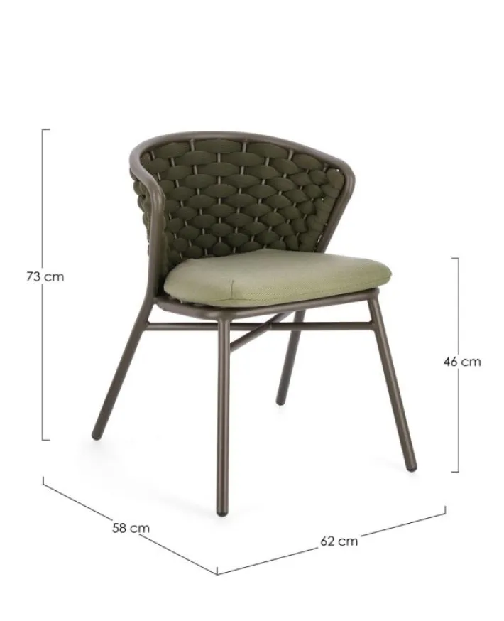 Bizzotto Sedie>SEDIA IN ALLUMINIO OLIV QS24 - HARLOW
