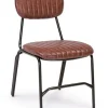 Bizzotto Sedie>SEDIA IN ECOPELLE ARANCIO - DEBBIE