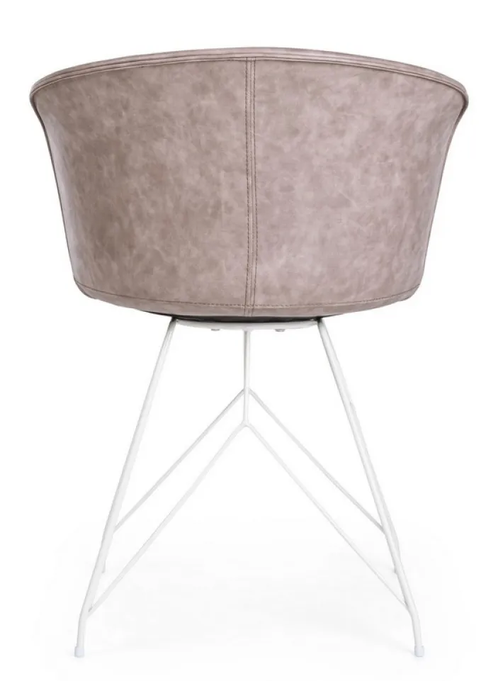 Bizzotto Sedie>SEDIA IN ECOPELLE BEIGE - LOFT