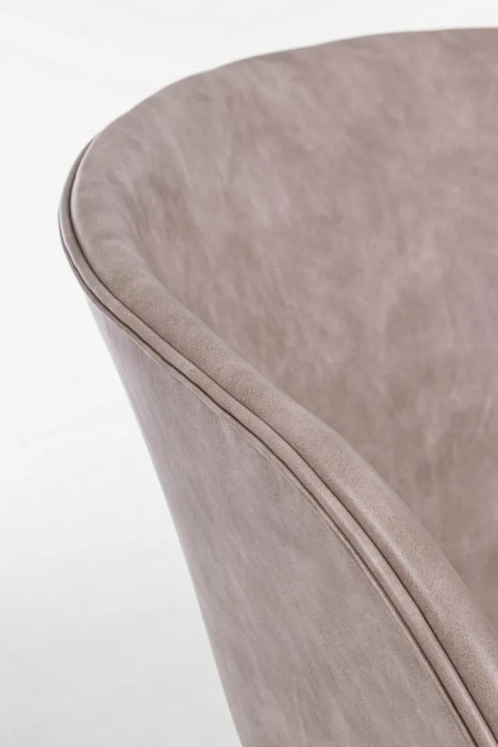 Bizzotto Sedie>SEDIA IN ECOPELLE BEIGE - WARHOL