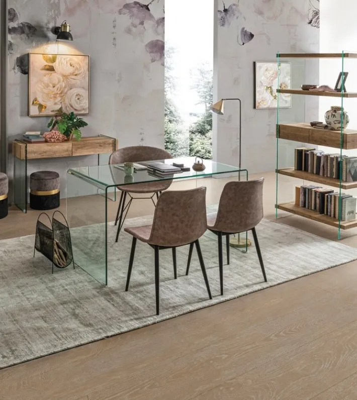 Bizzotto Sedie>SEDIA IN ECOPELLE BEIGE - WARHOL