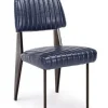 Bizzotto Sedie>SEDIA IN ECOPELLE BLU - NELLY