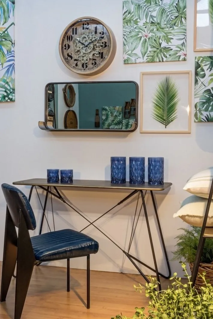 Bizzotto Sedie>SEDIA IN ECOPELLE BLU - NELLY