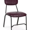 Bizzotto Sedie>SEDIA IN ECOPELLE BORDEAUX - DEBBIE
