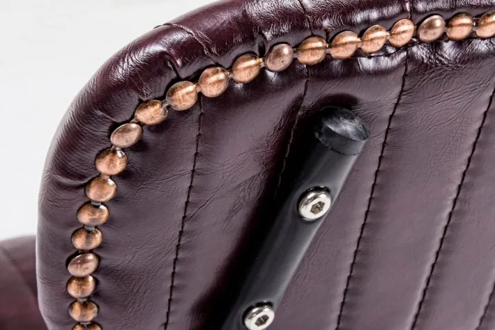 Bizzotto Sedie>SEDIA IN ECOPELLE BORDEAUX - DEBBIE