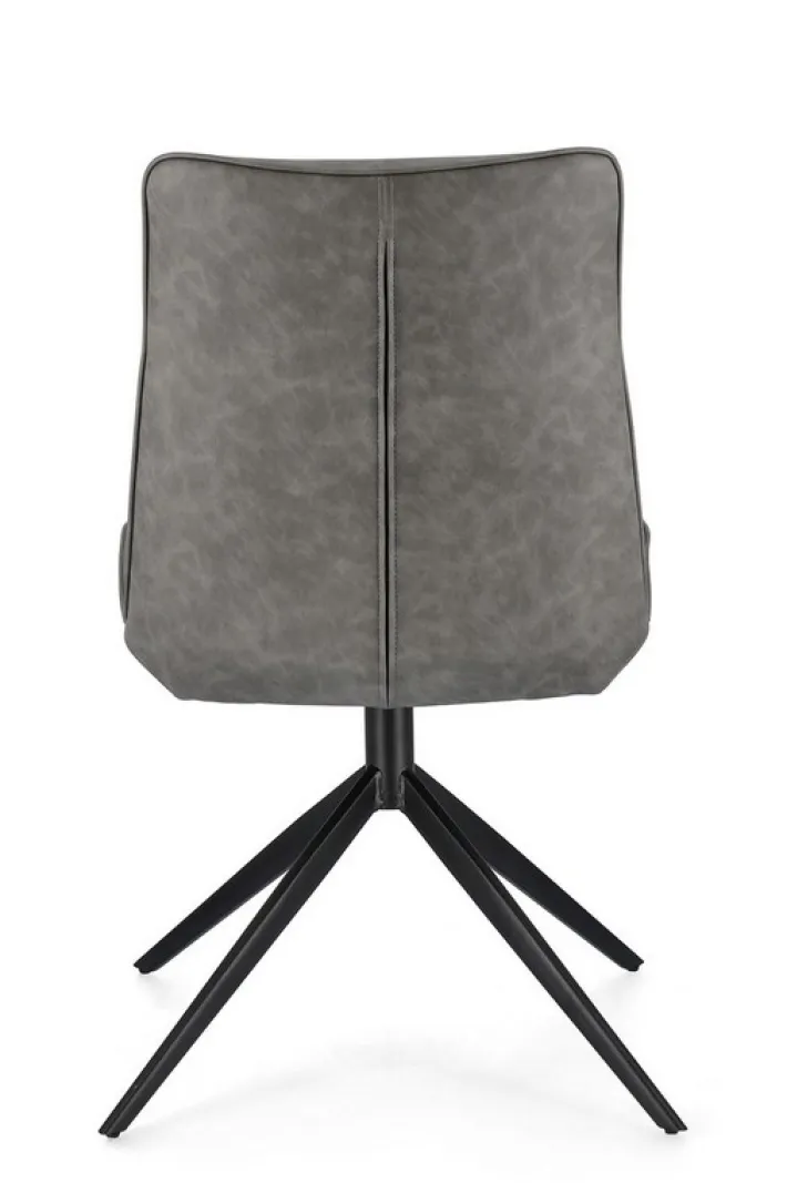 Bizzotto Sedie>SEDIA IN ECOPELLE GRIGIO - JORDAN