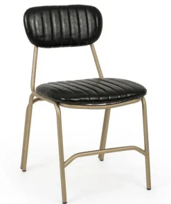 Bizzotto Sedie>SEDIA IN ECOPELLE NERA - ADDY
