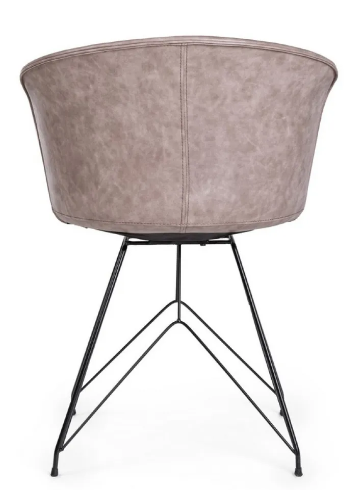 Bizzotto Sedie>SEDIA IN ECOPELLE NERA - LOFT