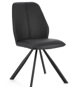 Bizzotto Sedie>SEDIA IN ECOPELLE NERA - MAXWELL