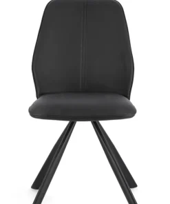 Bizzotto Sedie>SEDIA IN ECOPELLE NERA - MAXWELL