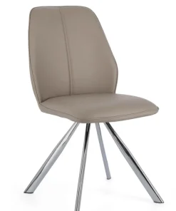 Bizzotto Sedie>SEDIA IN ECOPELLE TORTORA - MAXWELL
