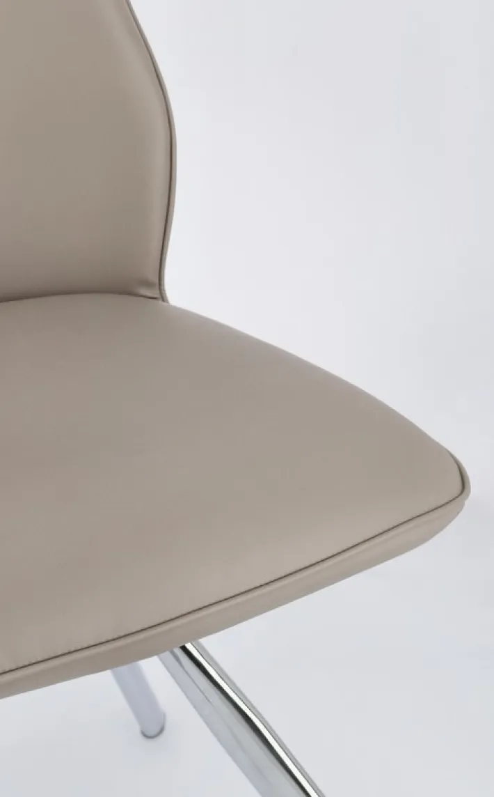 Bizzotto Sedie>SEDIA IN ECOPELLE TORTORA - MAXWELL