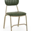 Bizzotto Sedie>SEDIA IN ECOPELLE VERDE SCURO - ADDY