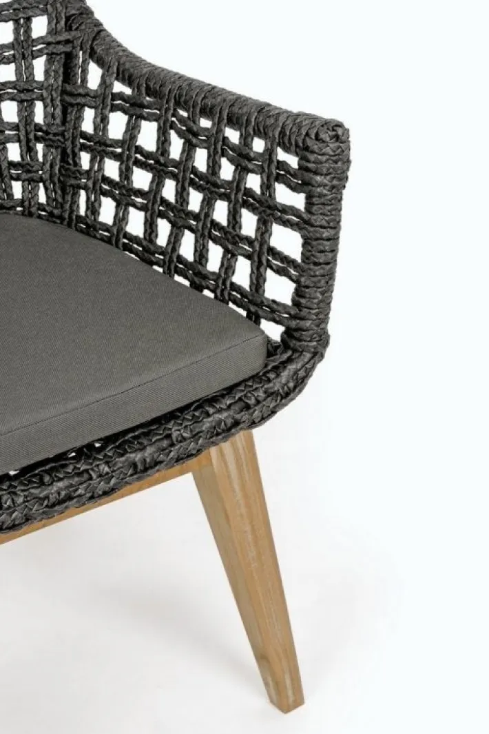 Bizzotto Sedie>SEDIA IN FIBRA SINTETICA NERA - MADISON