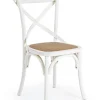 Bizzotto Sedie>SEDIA IN LEGNO BIANCA - CROSS