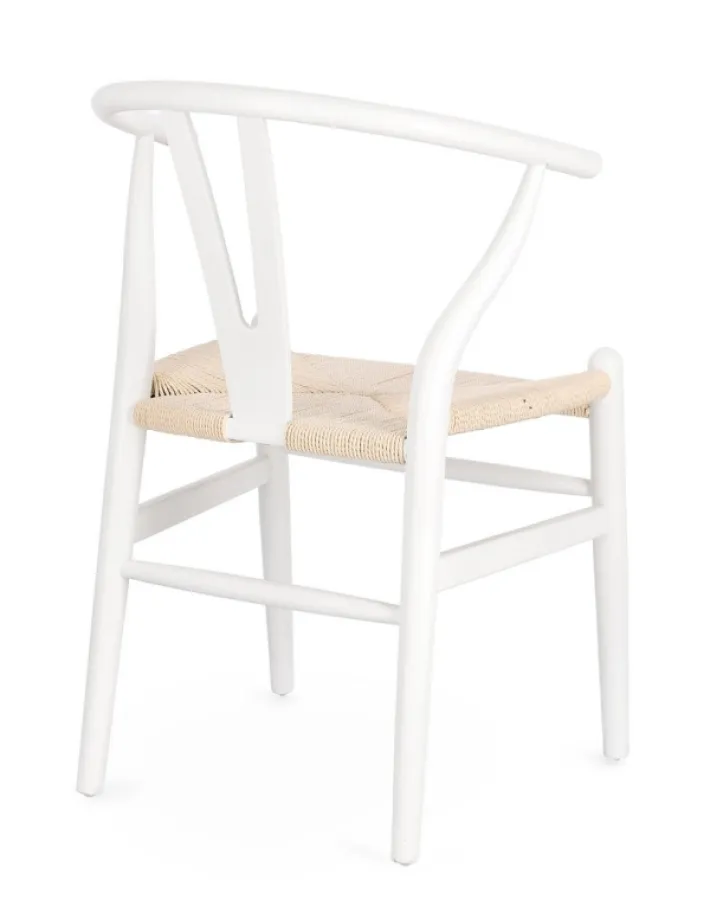Bizzotto Sedie>SEDIA IN LEGNO BIANCO - ARTAS