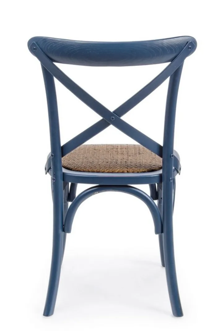 Bizzotto Sedie>SEDIA IN LEGNO BLU - CROSS