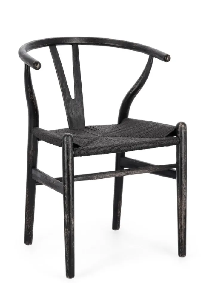 Bizzotto Sedie>SEDIA IN LEGNO NERO - ARTEMIA