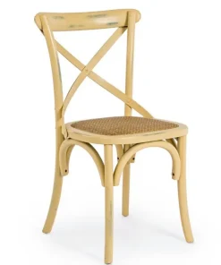 Bizzotto Sedie>SEDIA IN LEGNO OCRA - CROSS