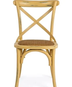 Bizzotto Sedie>SEDIA IN LEGNO OCRA - CROSS